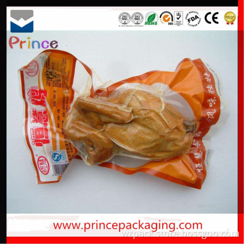 custom printed heat seal food packing plastic vacuum bag